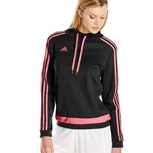 Adidas Hoodie Hot Pink Black Climalite XS
